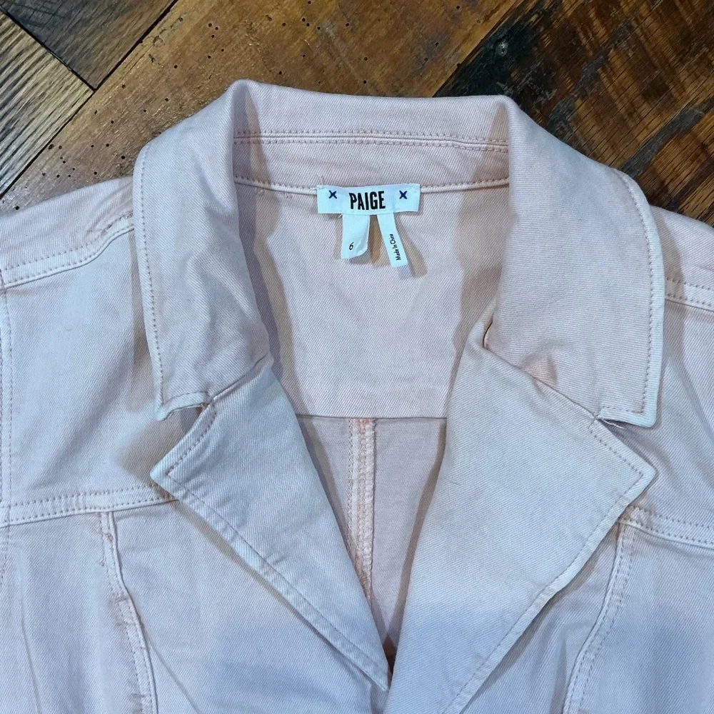 PAIGE “Meg” Romper in Vintage Pink Valentine Size 6 | Long Sleeve Utility